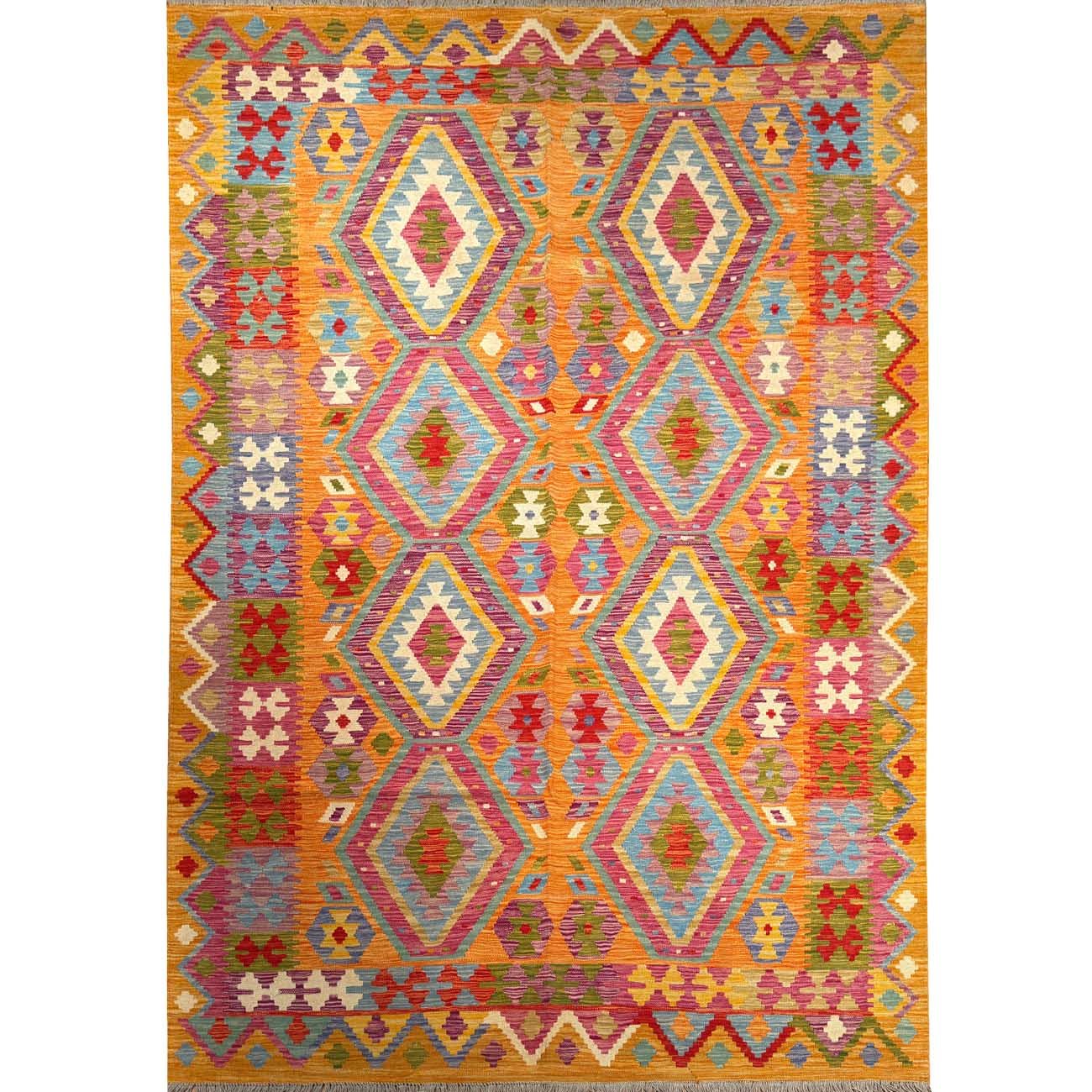 El Dokuma Anadolu Desenli Yün Kilim (200x290 cm)