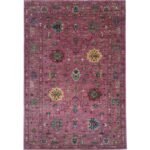 El Dokuma Pembe Sultani Yün Halı (125x185 cm)