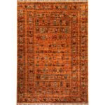 El Dokuma Figürlü Afgan Kabile Yün Halı (175x250 cm)