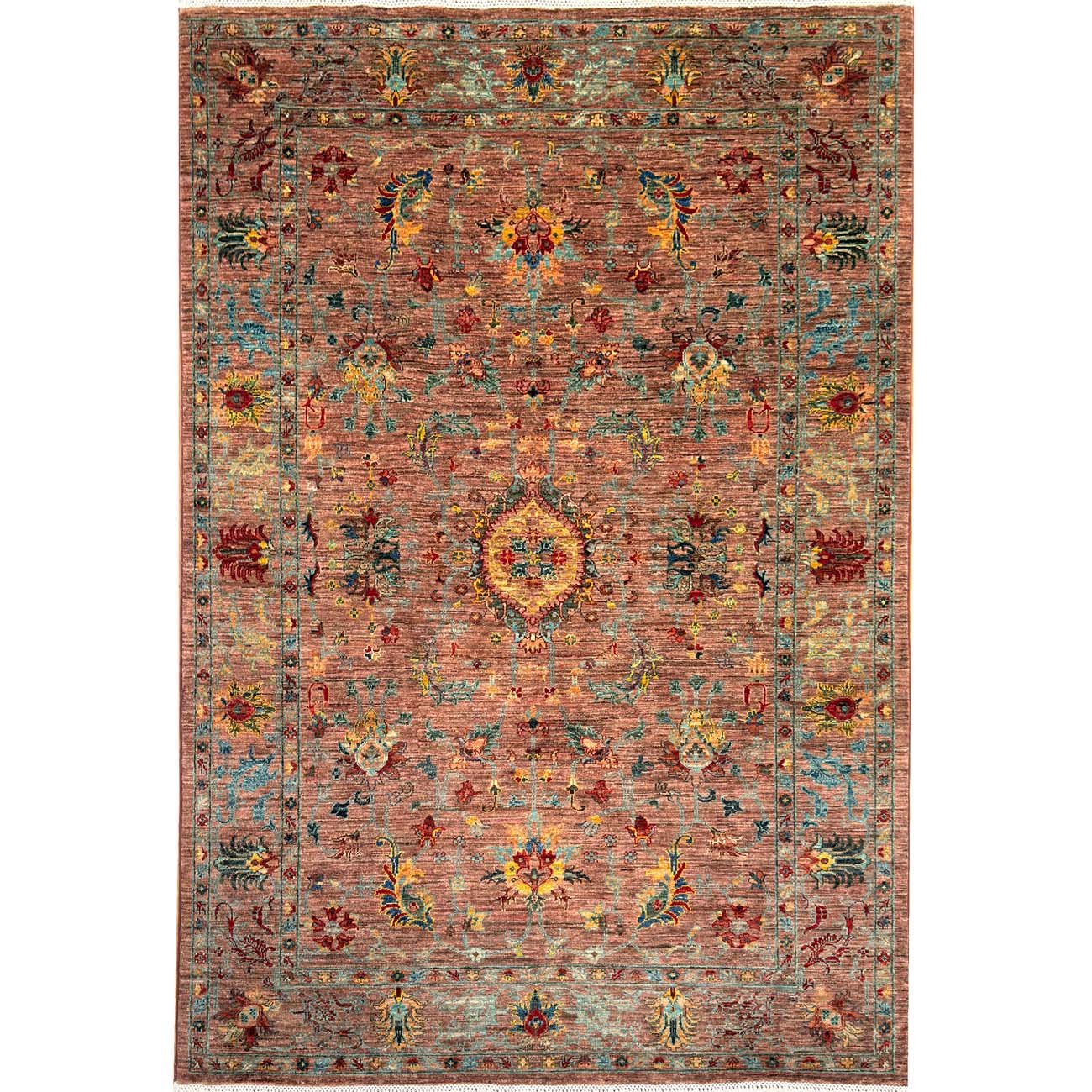 El Dokuma Floral Sultani Yün Halı (170x245 cm)