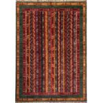 El Dokuma Şal Kabile Yün Halı (170x245 cm)