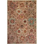 El Dokuma Floral Suzani Kabile Yün Halı (175x250 cm)