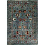 El Dokuma Mavi Sultani Yün Halı (175x245 cm)