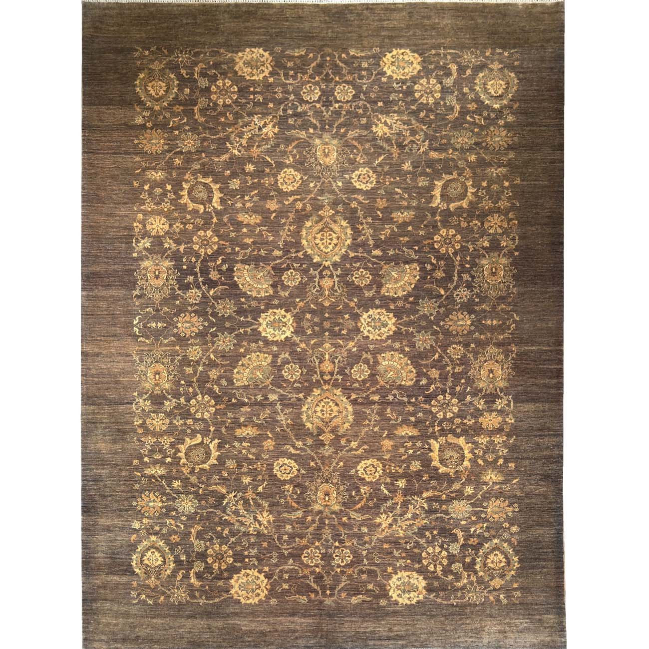 El Dokuma Gri Sultani Yün Halı (250x350 cm)