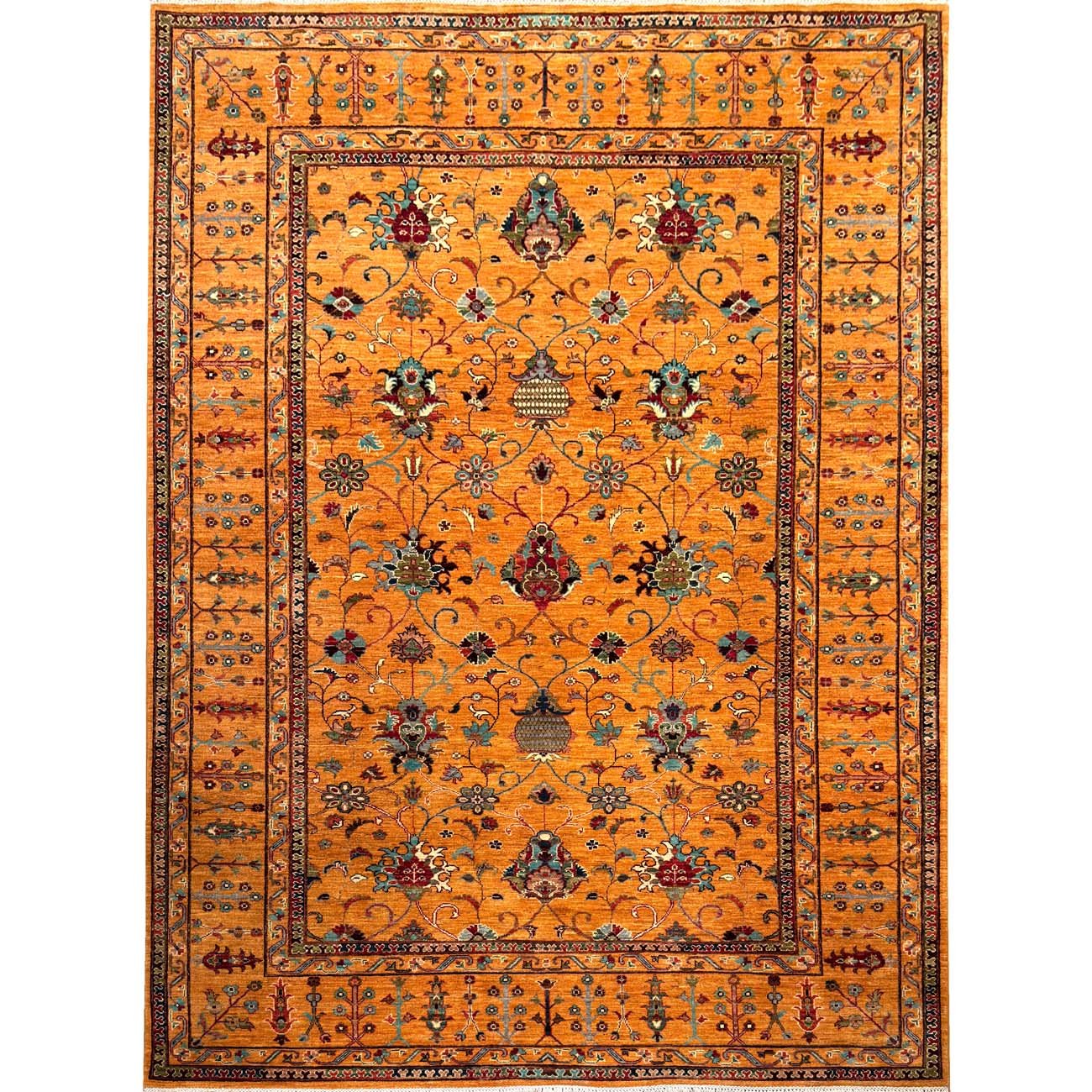 El Dokuma Floral Sultani Yün Halı (210x305 cm)